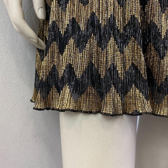 GUESS Gold Stripe Glitter Dress - Picture 5 of 10